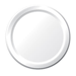 Paper Plate White 10" - Home Of Coffee
