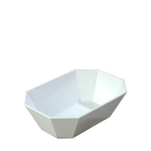 Crock Octagonal White 5 lb - Home Of Coffee