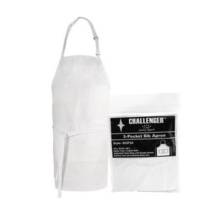 Challenger® 3-Pocket Apron White 28" x 30" - Home Of Coffee