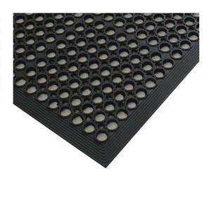 Anti-Fatigue Mat Economy Black Rolled 3' x 5' x 3/8" - Home Of Coffee