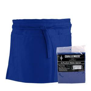 Challenger® 3-Pocket Waist Apron Royal Blue - Home Of Coffee