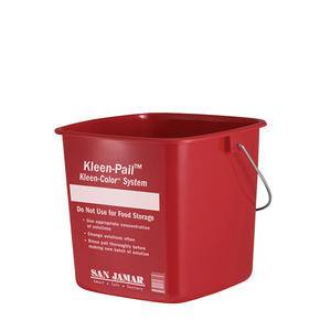 Sanitizing Pail Red 6 qt - Home Of Coffee