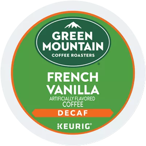 Green Mountain French Vanilla DECAF Coffee Kcups - 96ct
