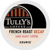 Tully's French Roast DECAF Coffee Kcups - 96ct