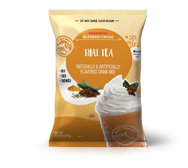 Big Train Dragonfly Thai Tea Blended Creme Beverage Mix - Bag (3.5 lbs)