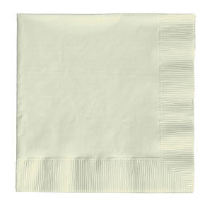 Napkin 2-Ply Ivory 10" x 10" - Home Of Coffee