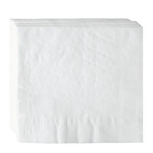 Choice Napkin 1-Ply White 16 1/2" x 16 1/2" - Home Of Coffee