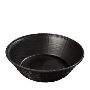 Weavewear™ Basket Round Black 9" - Home Of Coffee