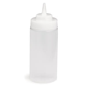 Squeeze Bottle Wide Mouth Tip Natural 24 oz - Home Of Coffee