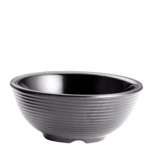 Ramekin Ribbed Black 2 oz - Home Of Coffee