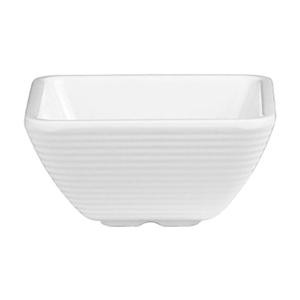 Ramekin Ribbed Square White 2 oz - Home Of Coffee