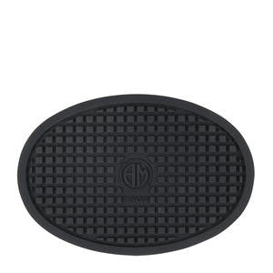 Trivet Oval Black 5 1/2" x 3 3/4" - Home Of Coffee