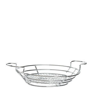 Basket Oval Chrome 11" x 8" - Home Of Coffee