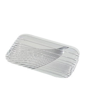 Festival™ Tray Rectangular with Handles Clear 19 1/2" x 13" - Home Of Coffee