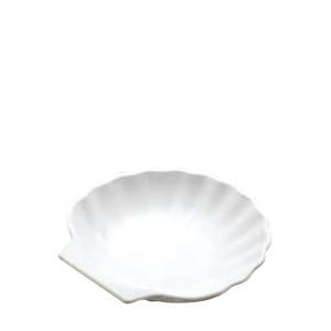 Shell Side Dish White 5" - Home Of Coffee