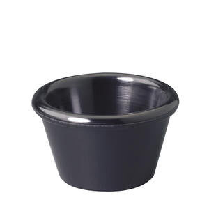 Ramekin Smooth Black 2 oz - Home Of Coffee