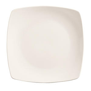 Porcelana Plate Square Coupe 10 1/4" - Home Of Coffee