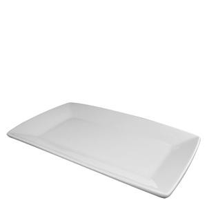 Signature Plate Rectangular White 7 1/4" x 5 1/4" - Home Of Coffee