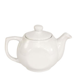 Teapot with Lid Porcelain White 14 oz - Home Of Coffee