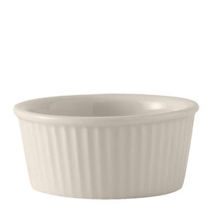 Ramekin Fluted Eggshell 6 oz - Home Of Coffee