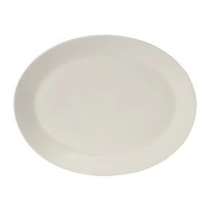 Modena Platter Oval Pearl White 11 1/8" x 8 5/8" - Home Of Coffee