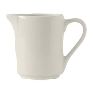 Modena Creamer Handled Pearl White 5 oz - Home Of Coffee