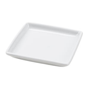 Small Square Tray Porcelain White 4 5/8" - Home Of Coffee