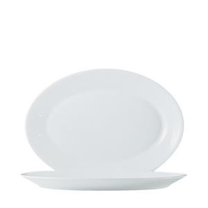 Arcoroc® Restaurant White Platter Oval 11 3/4" - Home Of Coffee