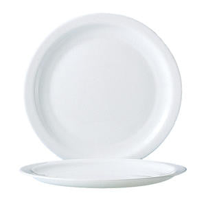 Arcoroc® Restaurant White Side Plate Narrow Rim 7 1/2" - Home Of Coffee