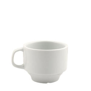 Argyle Stackable Cup White 8 oz - Home Of Coffee