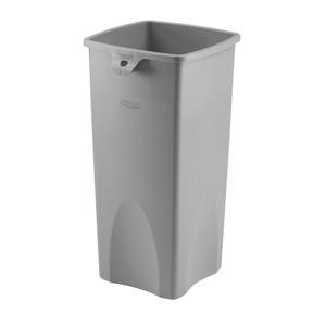 Untouchable® Container Square Gray 23 gal - Home Of Coffee