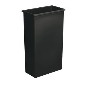 Wall Hugger™ Receptacle Black 23 gal - Home Of Coffee