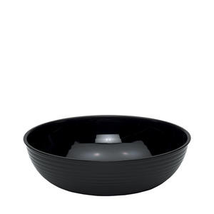 Camwear® Bowl Ribbed Round Black 6" - Home Of Coffee