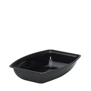 Camwear® Bowl Ribbed Rectangular Black 10" x 14" - Home Of Coffee