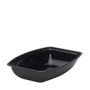 Camwear® Bowl Ribbed Rectangular Black 14" x 19" - Home Of Coffee