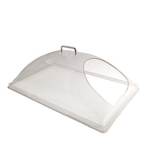 Camwear® Display Cover Dome with 1 End Cutout Clear 12" x 20" - Home Of Coffee