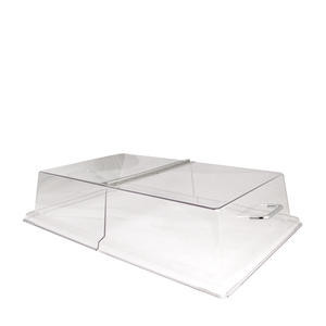 Camwear® Display Cover Rectangular Hinged Clear 18" x 26" - Home Of Coffee