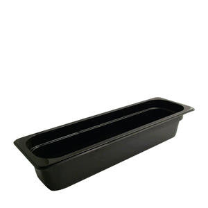 Camwear® Food Pan Half Size Long Black 4" - Home Of Coffee