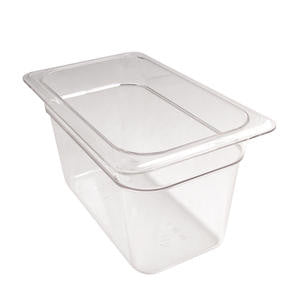 Camwear® Food Pan Fourth Size Clear 6" - Home Of Coffee