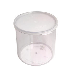 Crock with Lid Clear 2.7 qt - Home Of Coffee