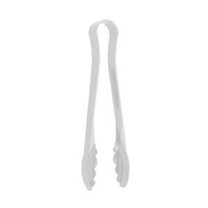 Camwear® Tongs Scalloped White 9" - Home Of Coffee