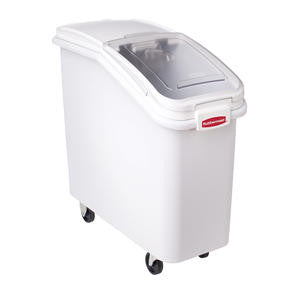 ProSave™ Ingredient Bin with Sliding Hinged Lid White 20.5 gal - Home Of Coffee