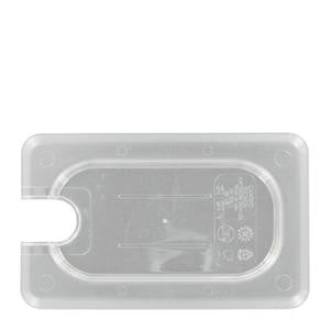 Camwear® Food Pan Cover Notched Ninth Size Clear - Home Of Coffee