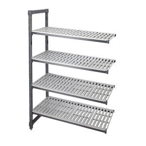 Camshelving® Basics Add-On Unit Brushed Graphite 24" x 48" x72" - Home Of Coffee