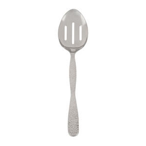 Buffetware Spoon Slotted Hammered 12" - Home Of Coffee