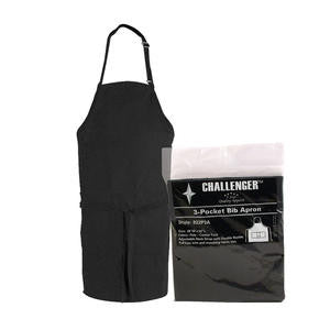Challenger® 3-Pocket Apron Black 28" x 30" - Home Of Coffee