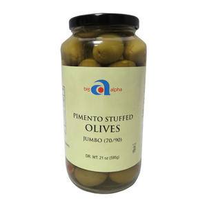 Big Alpha Olive Pimento Stuffed 70-90 - Home Of Coffee