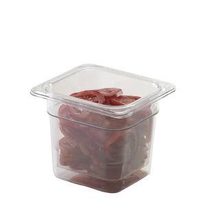 Camwear® Food Pan Colander Sixth Size Clear 5" - Home Of Coffee