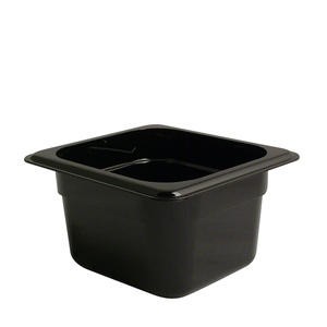 Camwear® Food Pan Sixth Size Black 4" - Home Of Coffee
