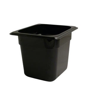 Camwear® Food Pan Sixth Size Black 6" - Home Of Coffee